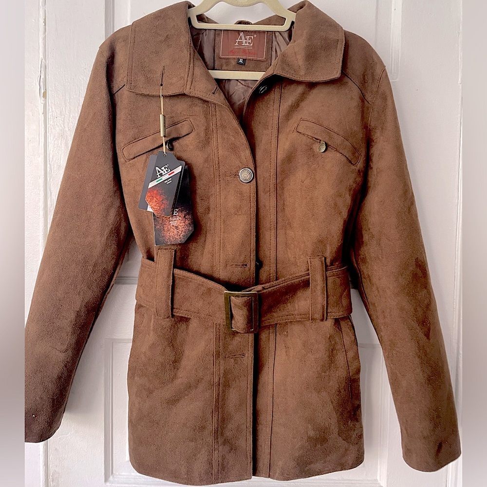 NWT Italian Suede Luxury Jacket